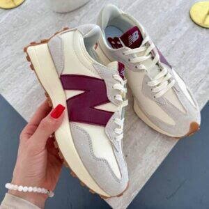 New Balance 327 Beige/Bordeaux