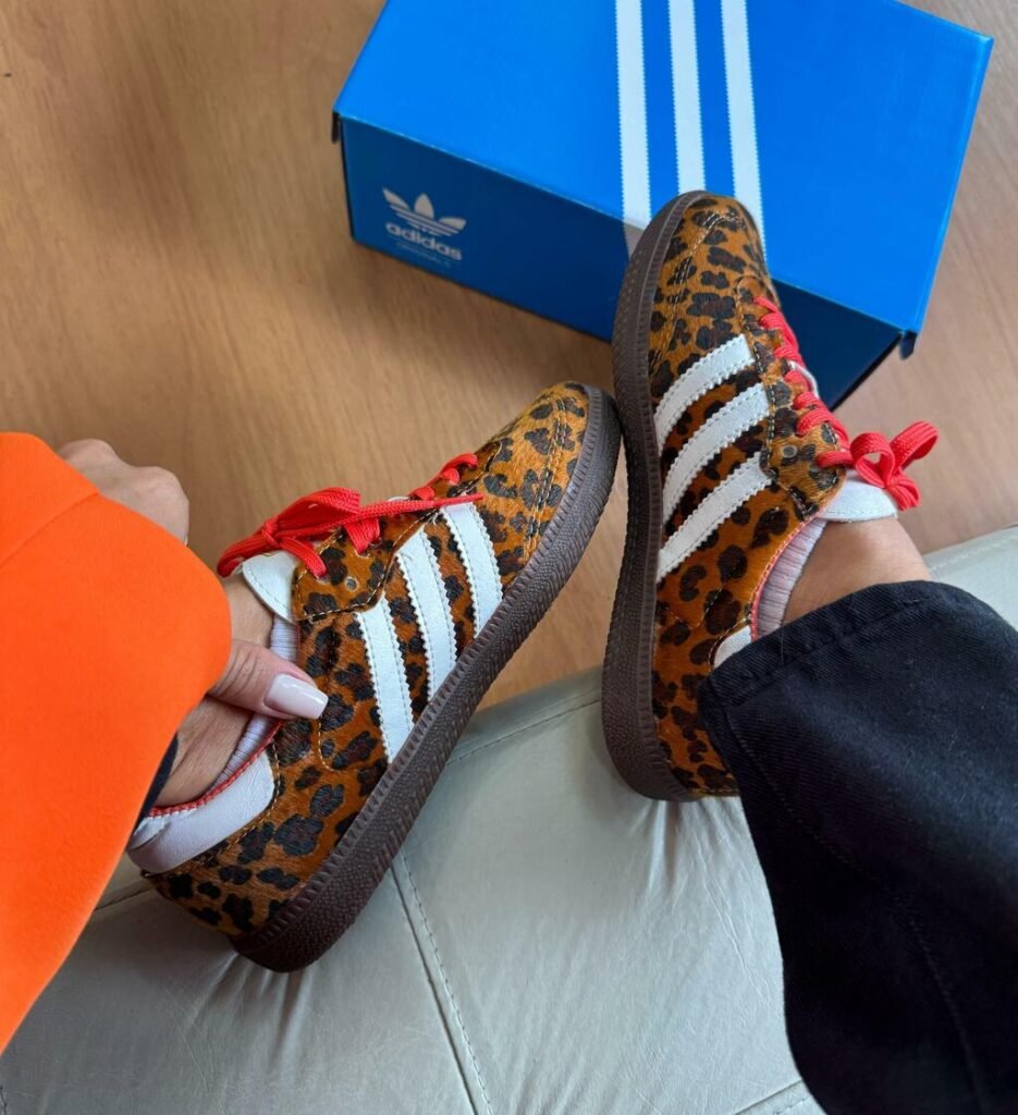 Adidas Samba Leopard/Laranja