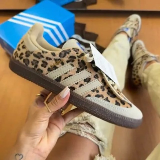 Adidas Samba Leopard/Beige