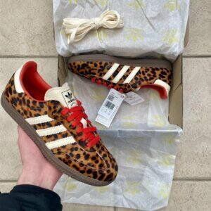 Adidas Samba Red/Leopard