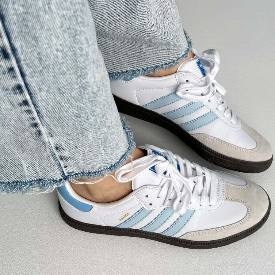 Adidas Samba Branco/Azul
