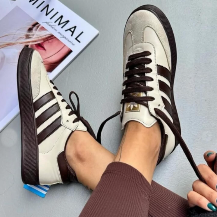 Adidas Samba Creme/Castanho