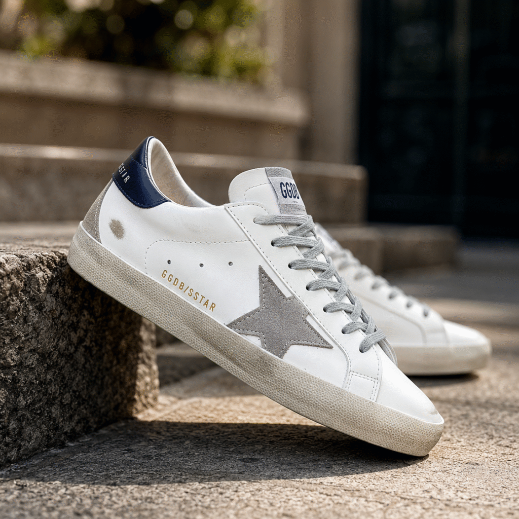Golden Goose Super-Star Azul Marinho