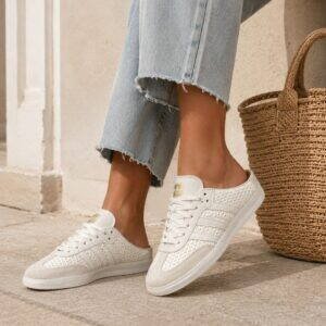 Mule Samba Beige/Branco
