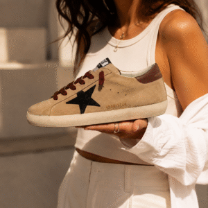 Golden Goose Super-Star Beige/Preto