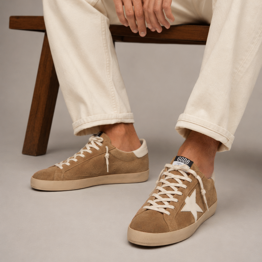 Golden Goose Super-Star Beige/Branco
