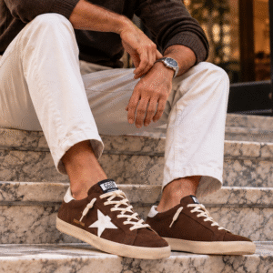 Golden Goose Super-Star Castanho/Branco